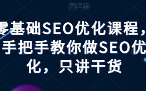 零基礎SEO教程：手把手實操優化，純干貨分享，快速掌握SEO技巧