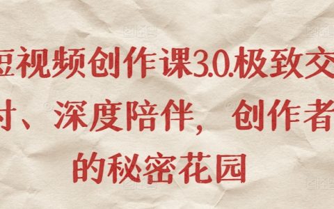 短視頻創作進階課程：深度輔導與極致交付，解鎖創作者成功秘訣