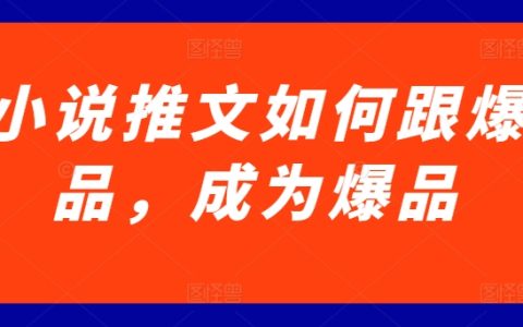 小說推文爆品策略：揭秘如何打造暢銷爆款