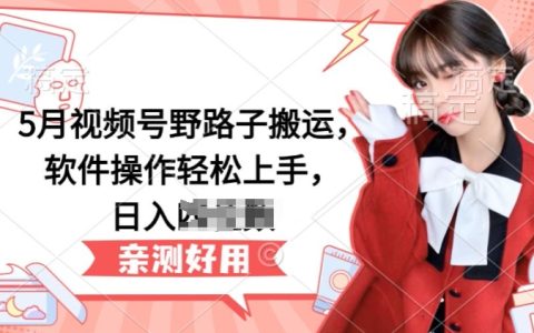 5月視頻號實(shí)戰(zhàn)搬運(yùn)技巧：簡易軟件教學(xué)，實(shí)現(xiàn)日入百位數(shù)【詳細(xì)解讀】