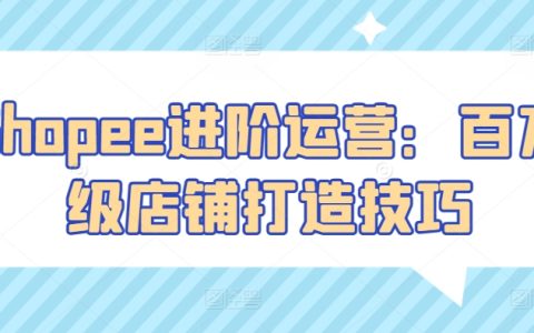 Shopee運營進階：從新手到百萬級店鋪的打造秘籍