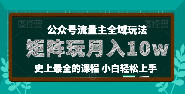 麥子甜公眾號流量主全新玩法，核心36講小白也能做矩陣，月入10w+