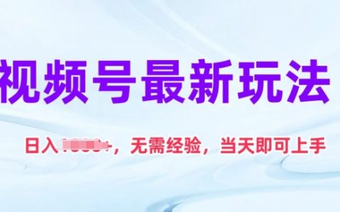 【獨(dú)家揭秘】視頻號新策略，無經(jīng)驗(yàn)也能日賺1000+，快速上手，當(dāng)天見效！