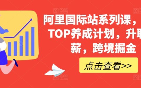 阿里巴巴國際站課程系列，頂尖運營養成方案，助你職場晉升加薪，跨境貿易挖金