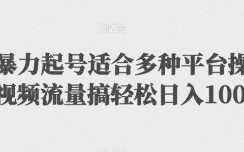 解鎖多平臺擴列攻略：暴力起號技巧，原創視頻流量飆升，實現日賺千元的秘密解析