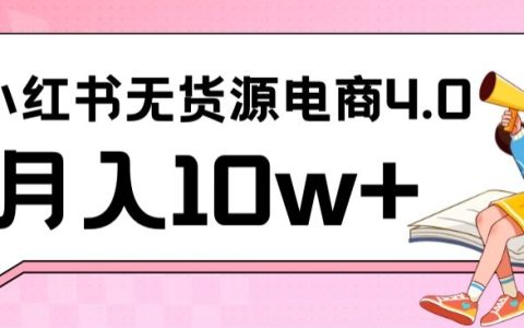 小紅書新電商實戰攻略：無貨源起步，月入10萬+實戰教程，聯合抖音高效增收益【深度解析】