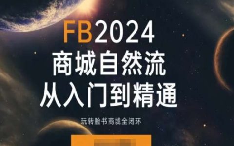 2024年Facebook商城實戰教程：入門精通全閉環營銷策略