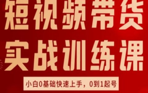 【實戰教程】短視頻直播帶貨入門，小白零基礎快速掌握好物分享技巧，從零開始打造爆款賬號