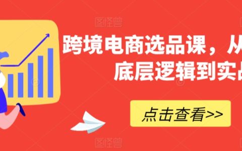 跨境電商精選策略：深入解析選品核心與實戰應用教程