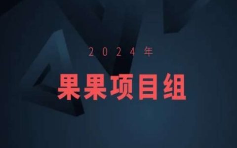 2024年度精選：果果項目組全新力作集錦，果果最新項目