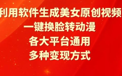 打造原創美女視頻攻略：軟件一鍵換臉轉動漫，全平臺適用，多樣化盈利模式解析【技巧披露】