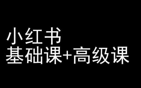 小紅書運營秘籍,基礎課+高級課全套教程