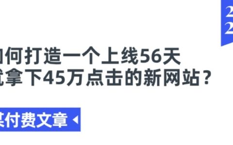 新網站運營攻略：56天狂攬45萬點擊量的秘密技巧
