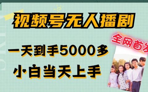 揭秘視頻號無人直播劇技巧：新手快速入門，單日收益高達(dá)5000+，多賬號策略助你流量與收益雙飛天