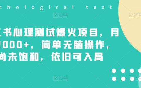 心理測試創業新風口：月入7000+的簡單操作指南，市場潛力大，新手也能快速上手