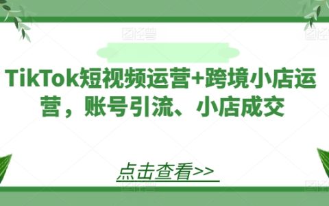 TikTok短視頻營銷實戰：跨境電商店鋪引流與提升成交率攻略