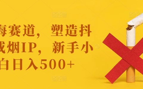 抖音戒煙IP藍(lán)海賽道探秘：新手小白如何實(shí)現(xiàn)日入500 元以上