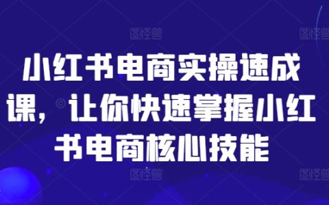小紅書電商速成指南：揭秘爆文創作、商品推廣核心技能，新手電商必備【攻略】