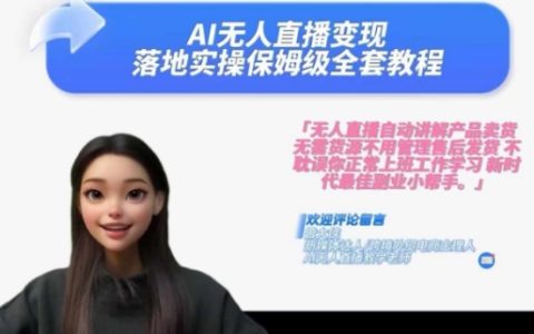 AI智能直播盈利實戰指南：保姆式教程，2024年助你輕松實現財富翻倍，掌握無人直播賺錢秘訣