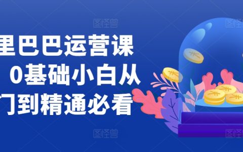 零基礎(chǔ)小白入門阿里巴巴運營課程，全方位精通實戰(zhàn)技巧