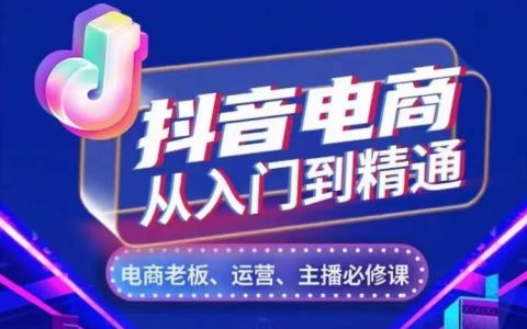 抖音電商從零基礎(chǔ)到高手，詳解賬號運營、流量獲取、人貨場布局、主播技巧及店鋪管理