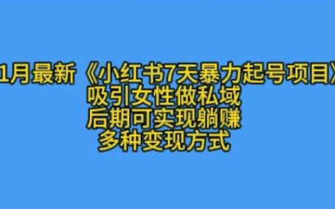 K總團(tuán)隊(duì)11月最新小紅書(shū)快速起號(hào)策略，精準(zhǔn)吸引女性用戶打造私域流量