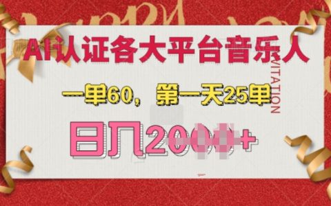 AI音樂入駐音樂平臺全攻略，詳盡教程助你每天輕松接單25單以上，日收入最大化【揭秘】