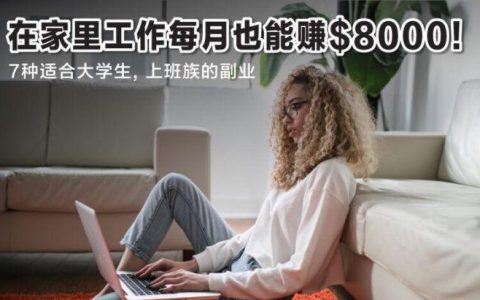 不上班收入也能翻倍？8個網(wǎng)上賺錢方法，躺在家工作賺錢