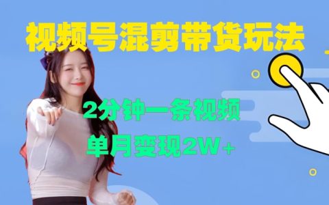 視頻號混剪技巧：兩分鐘制作一條視頻，月入超2萬全攻略