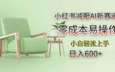 揭秘小紅書減肥新商機：零成本AI項目助力日入多單，小白輕松操作指南（含實用技巧）