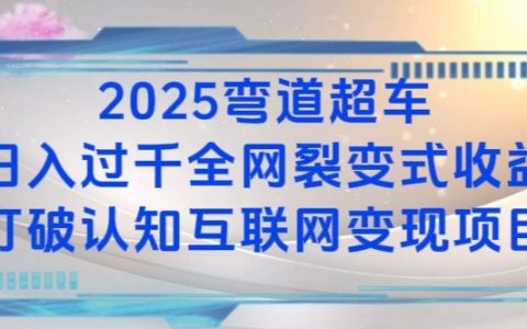 2025年彎道超車：日收入破K全網(wǎng)裂變式盈利項目深度解析
