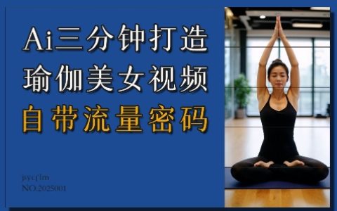 AI三分鐘制作瑜伽美女教程視頻，輕松吸引海量流量，全方位教學揭秘