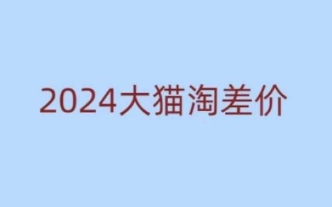 2024新版大貓淘差價教程，零基礎新手也能輕松掌握的無貨源電商課程