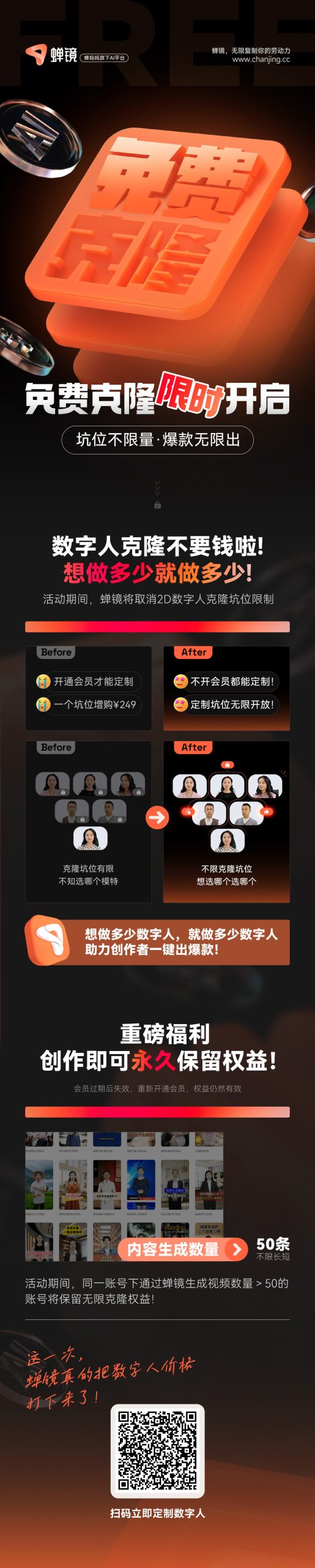 一個在線數(shù)字人短視頻創(chuàng)作平臺,解決很多人拍視頻不愿意出鏡,軟件福利限時免費(fèi)