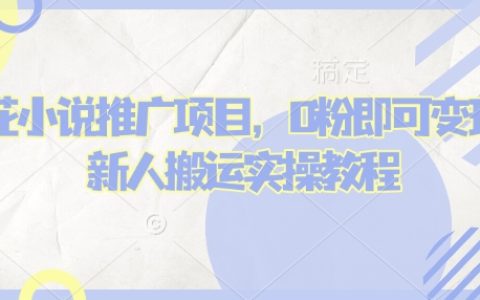 蛋花小說推文項目實操教程：0粉絲也能變現，新手搬運全攻略