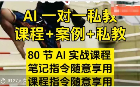 AI指令實戰寶典：80節課程+案例，筆記指令+課程指令，助你玩轉AI！