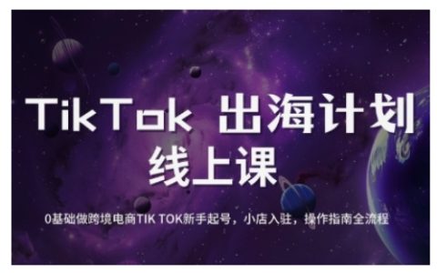 TikTok跨境電商入門到精通：0基礎新手起號+小店入駐+運營實操全流程指南