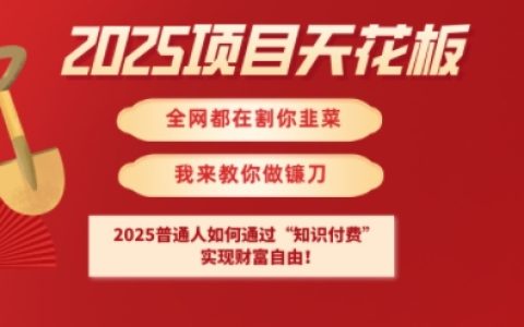 2025年普通人財富逆襲：知識付費實現財務自由的實戰指南