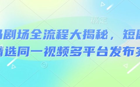 河馬劇場運營全解析：短劇爆款制作與多平臺發布實戰攻略