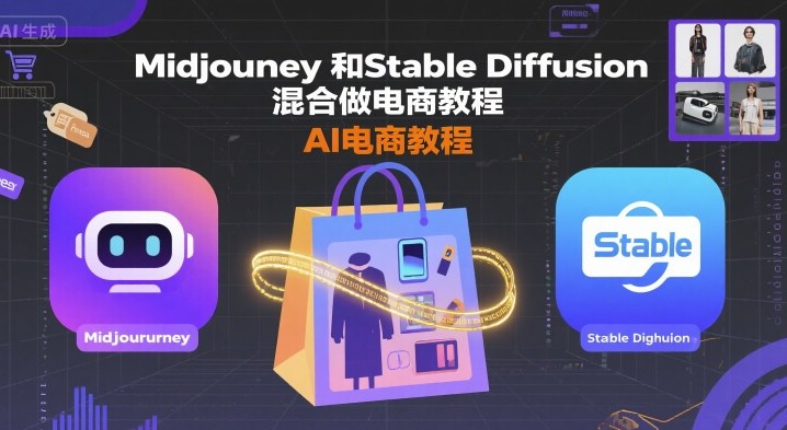 Midjourney和Stable Diffusion混合做電商教程-ai電商教程