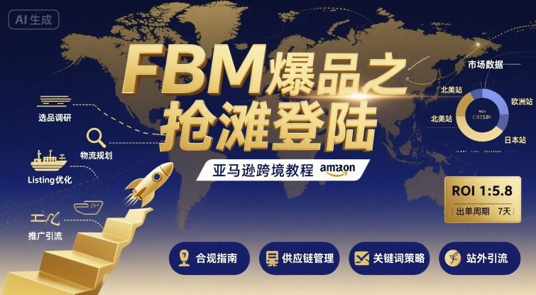 FBM爆品之搶灘登陸-亞馬遜跨境教程