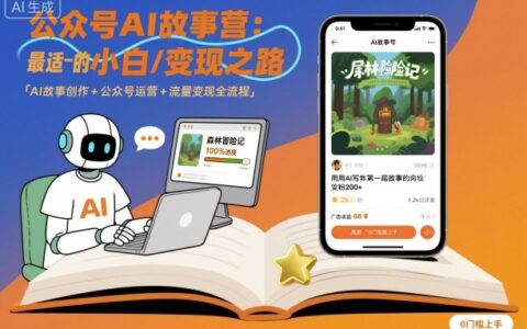 公眾號ai故事營，最適合小白的自媒體變現之路