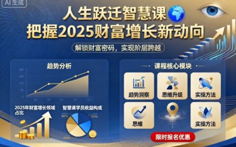 人生躍遷智慧課，把據2025財富增長新動向