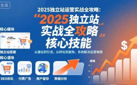 2025獨立站運營實戰全攻略，一站式掌握獨立站運營核心技能