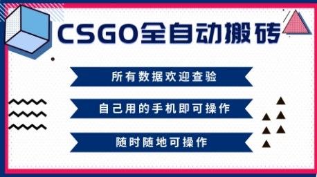 CSGO全自動搬磚,年底錢回家好項目,當天可拿到結果,新手小白輕松月入1W+【揭秘】