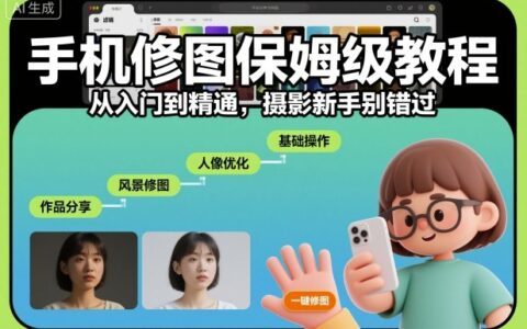 手機修圖保姆級教程，從入門到精通，攝影新手別錯過