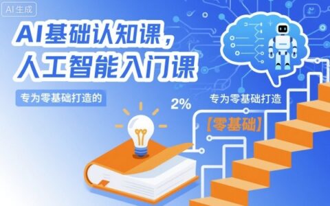 AI基礎(chǔ)認(rèn)知課，專為零基礎(chǔ)打造的人工智能入門課