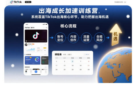 出海成長加速訓練營，系統覆蓋TikTok出海核心環節，助力把握出海機遇（更新）
