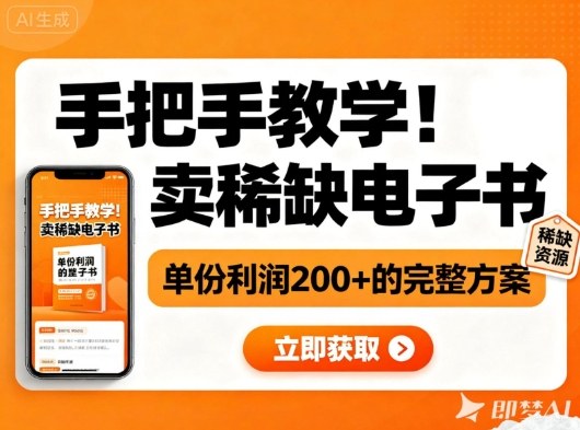 手把手教學(xué)!在小紅書賣稀缺電子書,單份利潤(rùn)2張+的完整方案