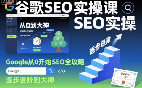 谷歌SEO實操課，Google從0開始SEO全攻略，逐步進階到大神